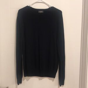 Express Navy Extra Fine Merino Wool Sweater